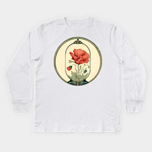 Poppy Bell Jar Kids Long Sleeve T-Shirt